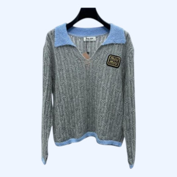 [ Miu Miu ] 미우미우 카라 니트