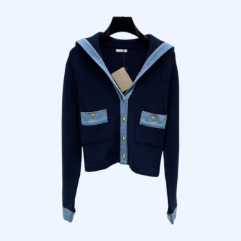 [ Miu Miu ] 미우미우 배색 포켓 가디건