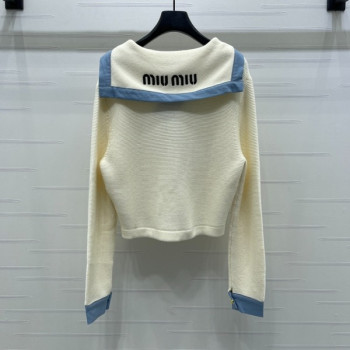 [ Miu Miu ] 미우미우 배색 포켓 가디건