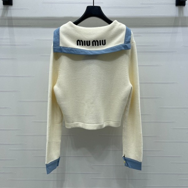 [ Miu Miu ] 미우미우 배색 포켓 가디건