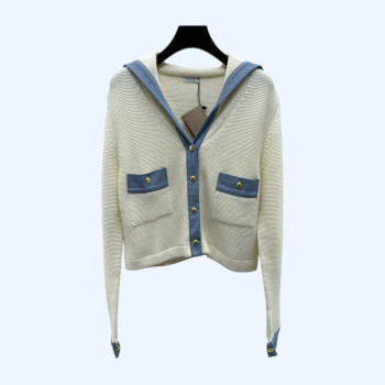 [ Miu Miu ] 미우미우 배색 포켓 가디건