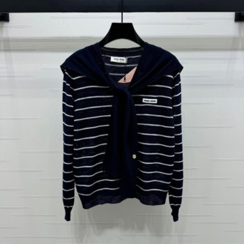 [ Miu Miu ] 미우미우 스트라이프 니트