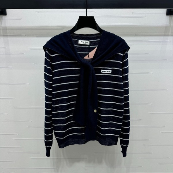 [ Miu Miu ] 미우미우 스트라이프 니트