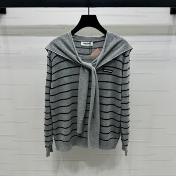 [ Miu Miu ] 미우미우 스트라이프 니트