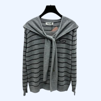 [ Miu Miu ] 미우미우 스트라이프 니트