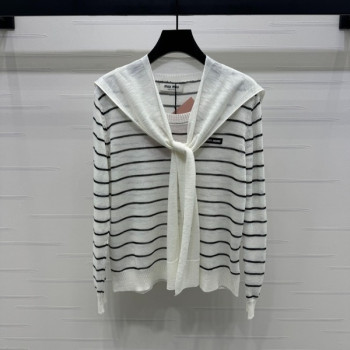 [ Miu Miu ] 미우미우 스트라이프 니트