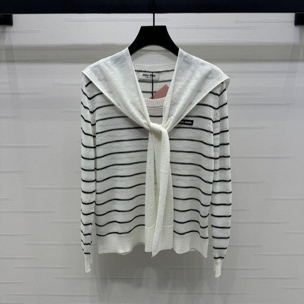 [ Miu Miu ] 미우미우 스트라이프 니트