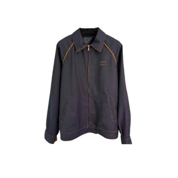 [ Miu Miu ] 미우미우 카라 집업 자켓