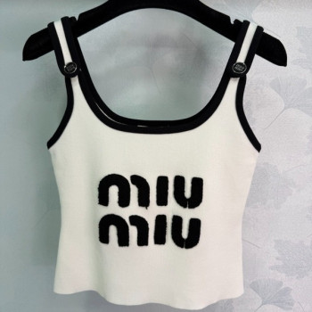 [ Miu Miu ] 미우미우 로고 니트 나시