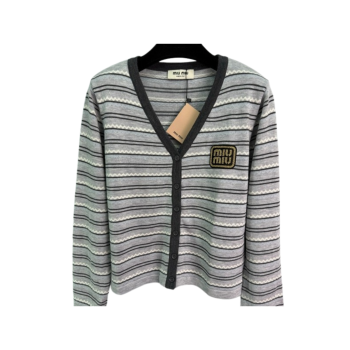 [ Miu Miu ] 미우미우 스트라이프 가디건