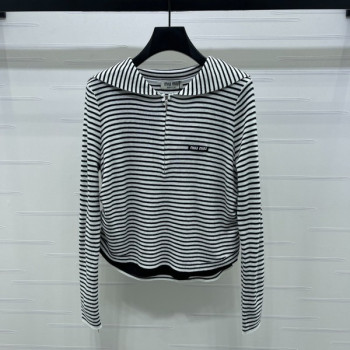 [ Miu Miu ] 미우미우 스트라이프 니트