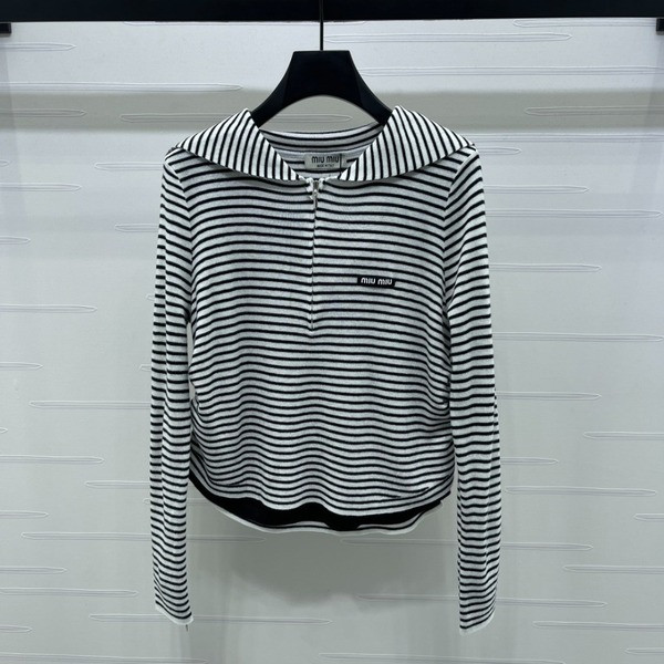 [ Miu Miu ] 미우미우 스트라이프 니트