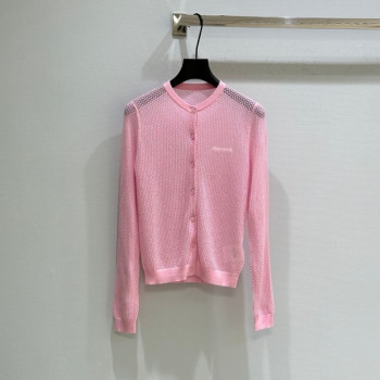 [ Miu Miu ] 미우미우 펀칭 니트 가디건