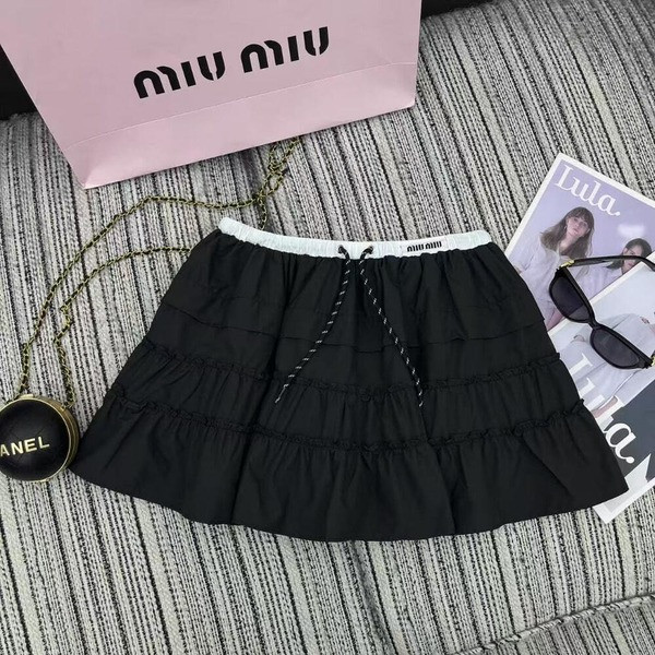 [ 미우미우 ] 25ss 밴딩 미니스커트