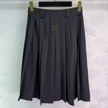 [ Miu Miu ] 미우미우 하이웨스트 주름 스커트