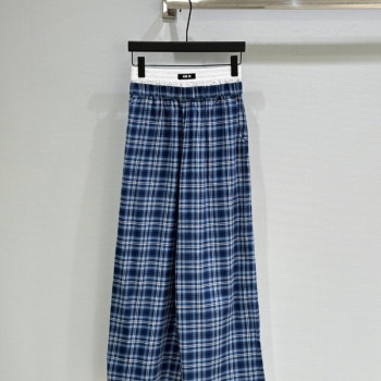 [ Miu Miu ] 미우미우 체크 밴딩 팬츠