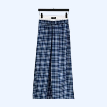 [ Miu Miu ] 미우미우 체크 밴딩 팬츠