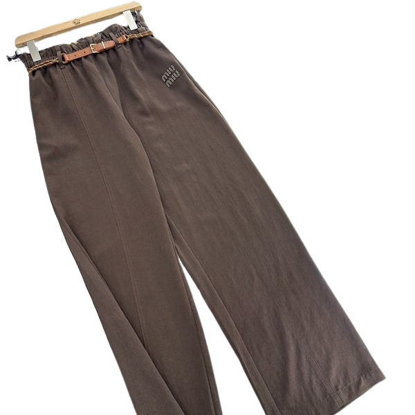 [ Miu Miu ] 미우미우 벨트 밴딩 팬츠