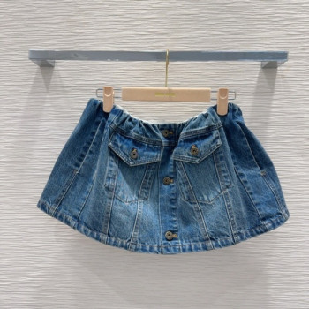 [ Miu Miu ] 미우미우 데님 미니 스커트