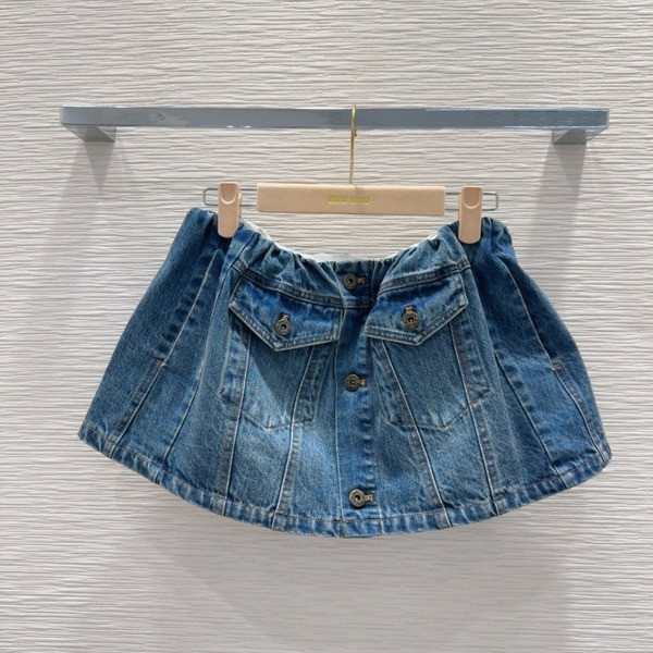 [ Miu Miu ] 미우미우 데님 미니 스커트