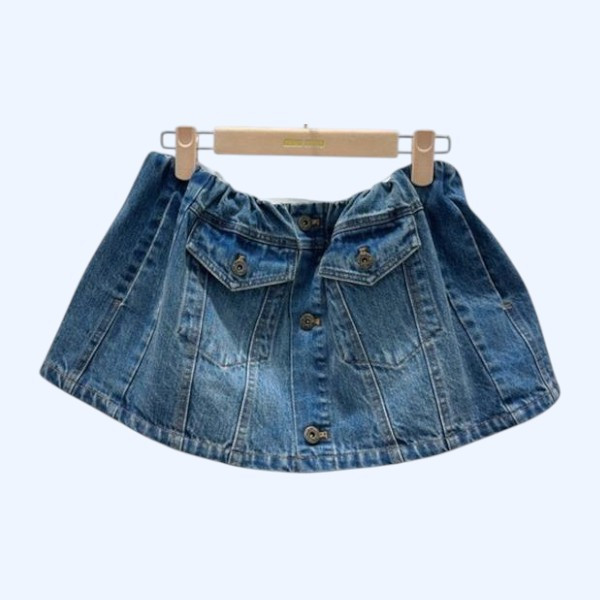 [ Miu Miu ] 미우미우 데님 미니 스커트