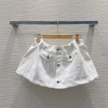 [ Miu Miu ] 미우미우 데님 미니 스커트