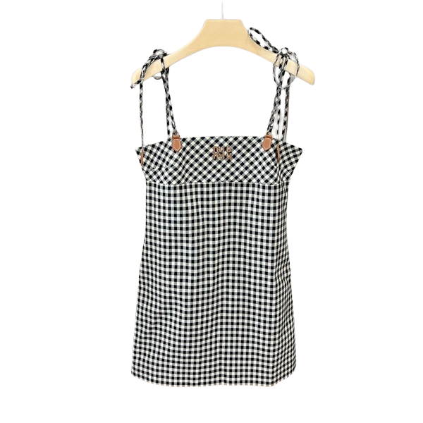 [ Miu Miu ] 미우미우 패턴 미니 원피스