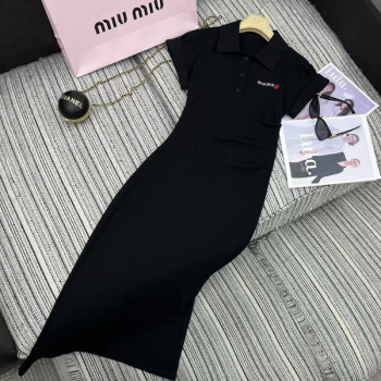 [ 미우미우 ] 25ss 카라 롱 원피스