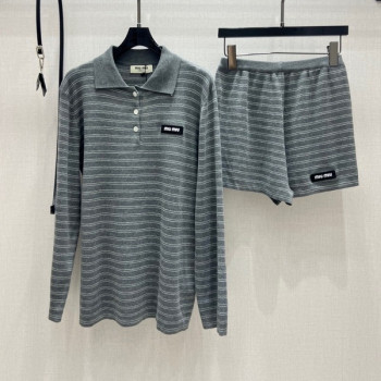 [ Miu Miu ] 미우미우 스트라이프 세트