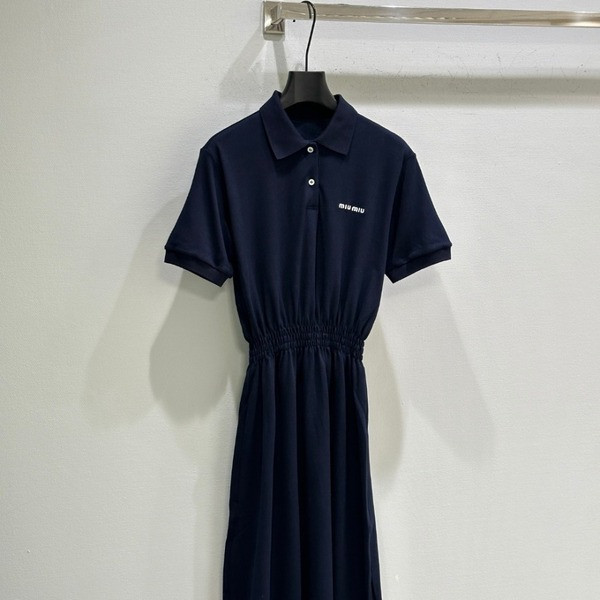 [ Miu Miu ] 미우미우 카라 밴딩 원피스