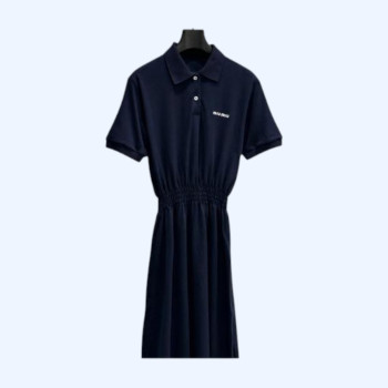 [ Miu Miu ] 미우미우 카라 밴딩 원피스