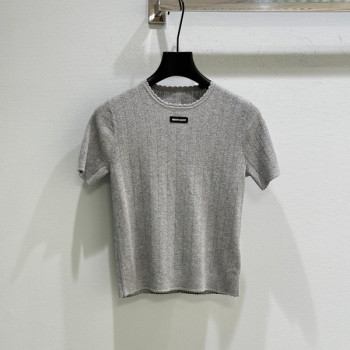 [ Miu Miu ] 미우미우 펀칭 골지 니트