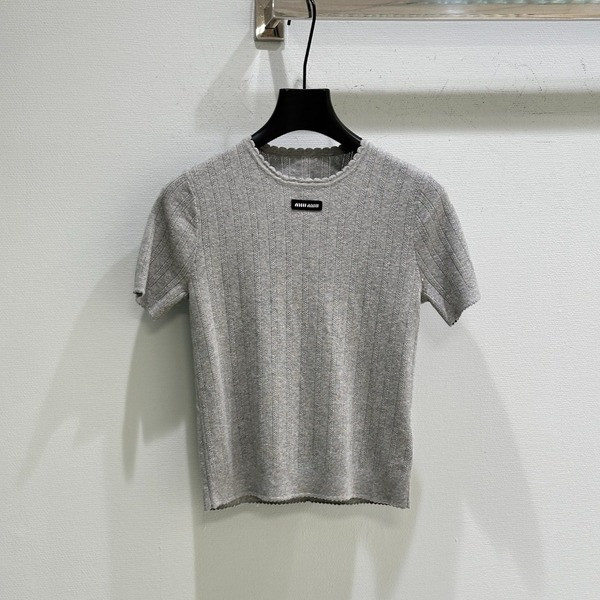 [ Miu Miu ] 미우미우 펀칭 골지 니트