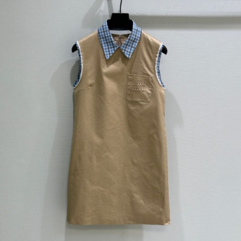 [ Miu Miu ] 미우미우 카라 배색 원피스