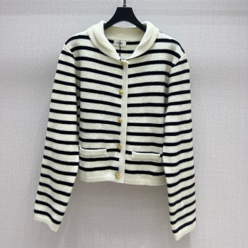 [ Celine ] 셀린느 스트라이프 가디건