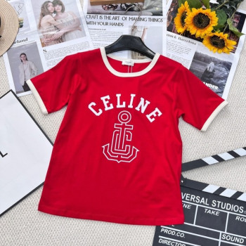 [ 셀린느 ] 레터링 프린트 반팔 티