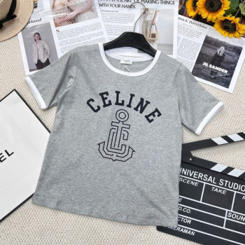 [ 셀린느 ] 레터링 프린트 반팔 티