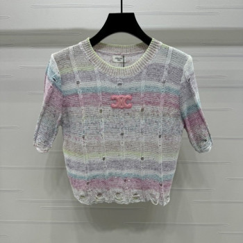 [ 셀린느 ] 25ss 로고 반팔 니트