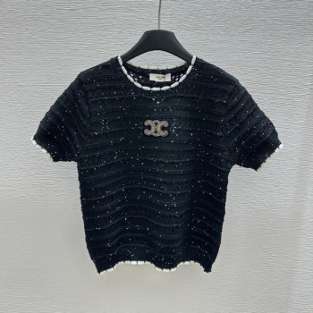 [ 셀린느 ] 25ss 비즈 펀칭 니트