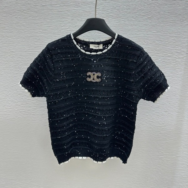 [ 셀린느 ] 25ss 비즈 펀칭 니트