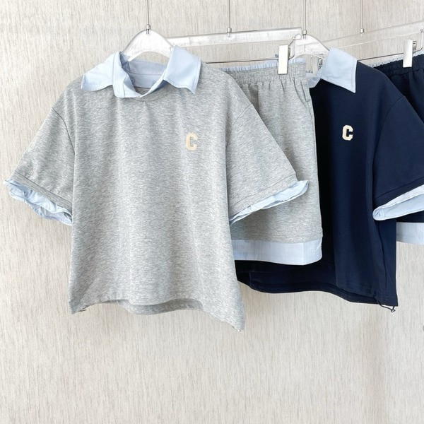 [ 셀린느 ] 25ss 배색 트레이닝 세트