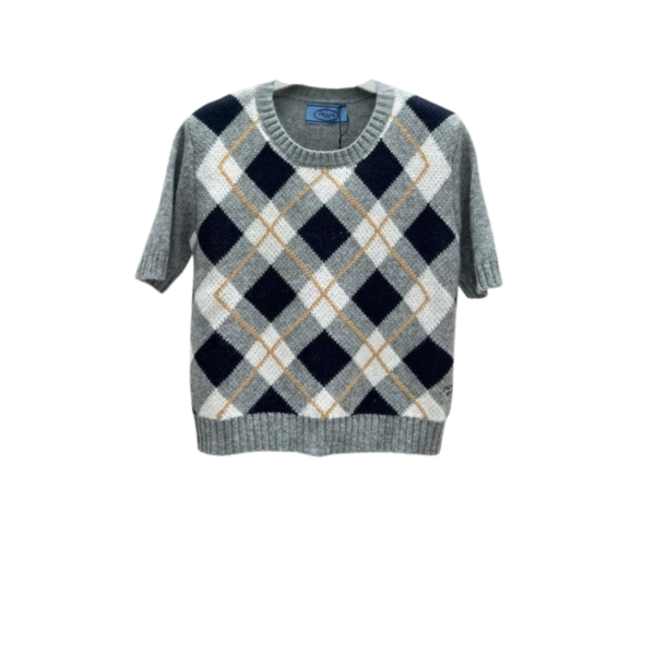 [ Prada ] 프라다 라운드 반팔 니트