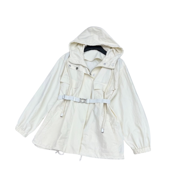 [ Prada ] 프라다 벨트 후드 자켓