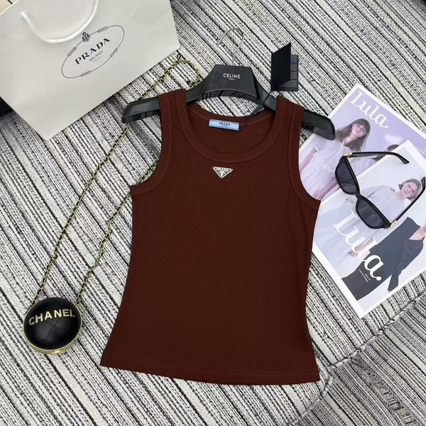 [ Prada ] 프라다 로고 나시티