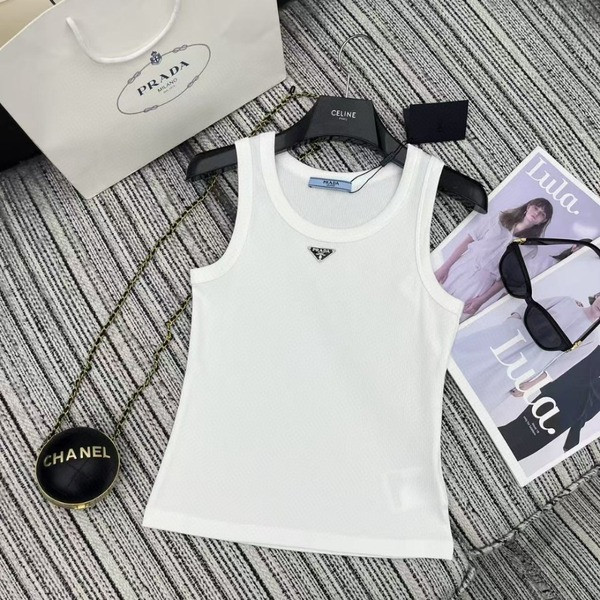 [ Prada ] 프라다 로고 나시티