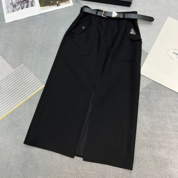 [ Prada ] 프라다 테일러드 투포켓 스커트