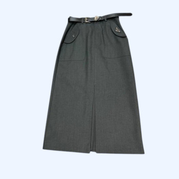 [ Prada ] 프라다 테일러드 투포켓 스커트
