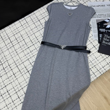 [ Prada ] 프라다 라운드 벨트 원피스