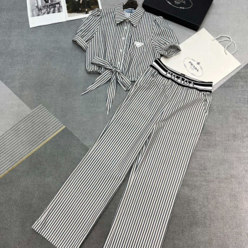 [ Prada ] 프라다 스트라이프 세트