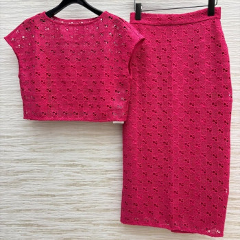 [ Gucci ] 구찌 펀칭 니트 투피스